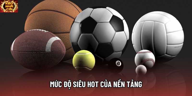 Mức độ siêu hot của nền tảng
