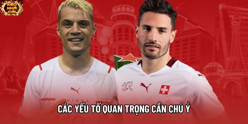 Các yếu tố quan trọng cần chú ý Các yếu tố quan trọng cần chú ý